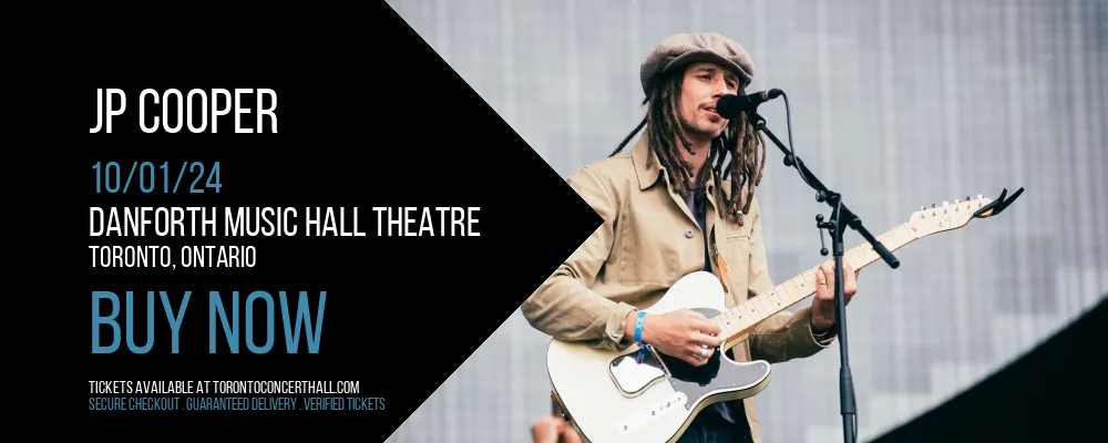 JP Cooper at Danforth Music Hall Theatre
